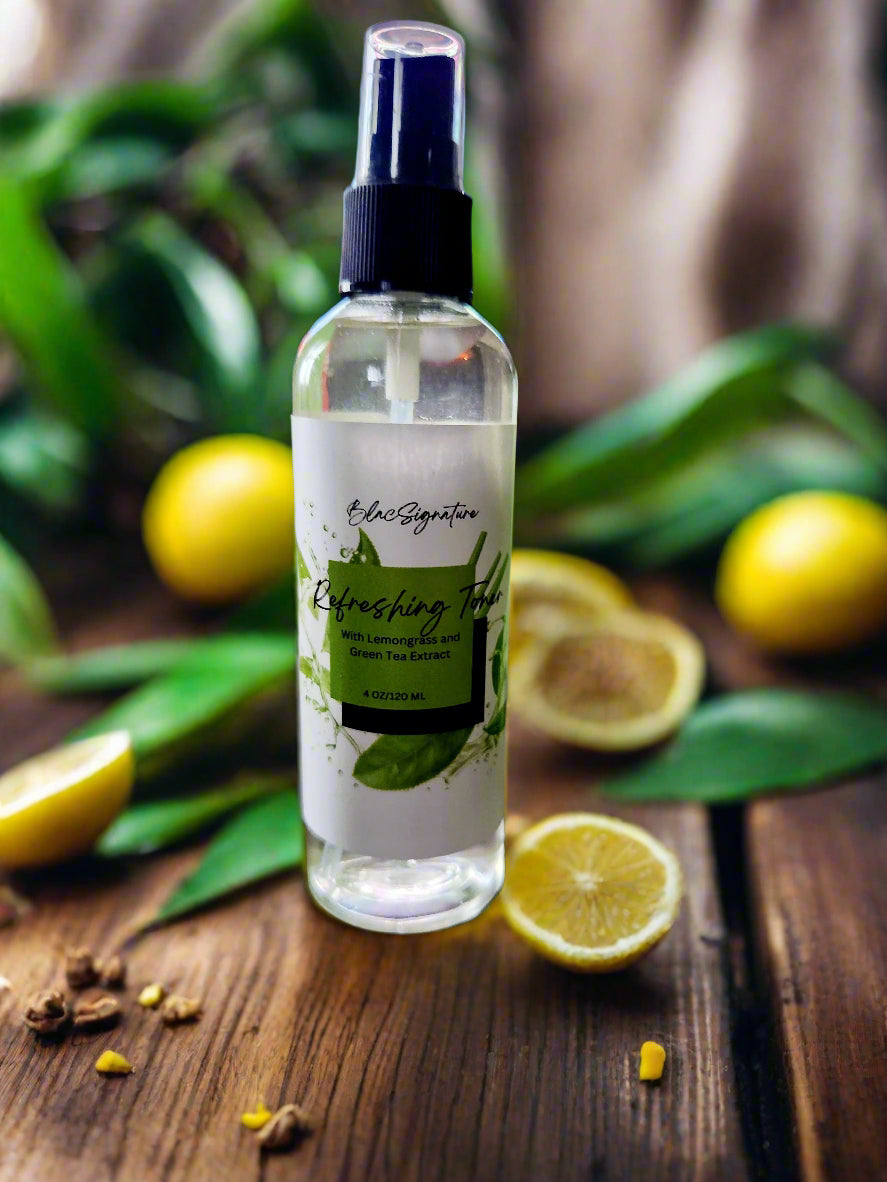 Refreshing Toner with Green Tea and Lemon Grass, 4 oz