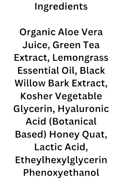 Lemon and Green Tea Toner