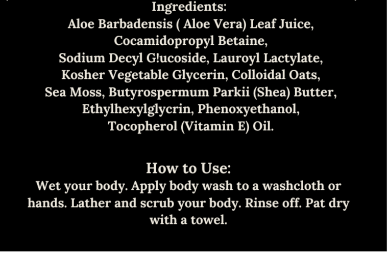 Moisturizing Body Wash